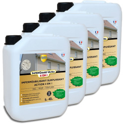 Imperméabilisant - Imperguard ULTRA 4 en 1 - 20L - traite 160m² - 4 bidons de 5L