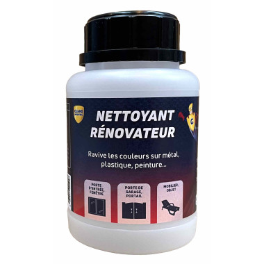 Nettoyant Rénovateur - Ravive Couleurs Peinture, Plastique, Métal – Antitache 5 ans – 250 ml-Traite 10 Portes et 2 Fenêtres