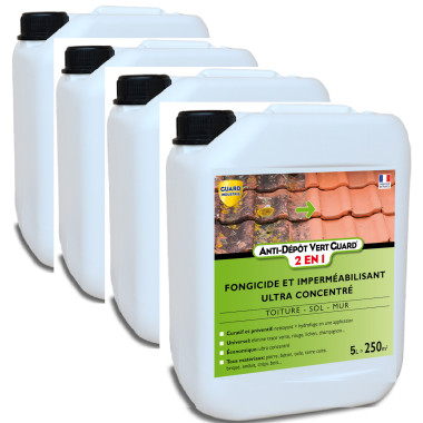 Anti Dépôt Vert Guard 2en1 - Ultra concentré - Nettoyant et Protection anti Salissures -20L- 1000m²